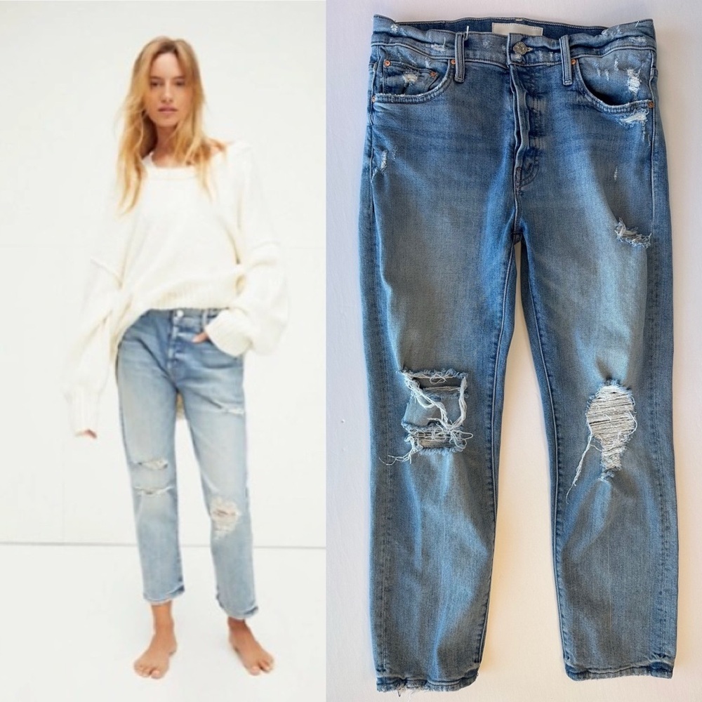 Mother Jeans The Scrapper Ankle Jeans size 27 Wicked Wild Calling